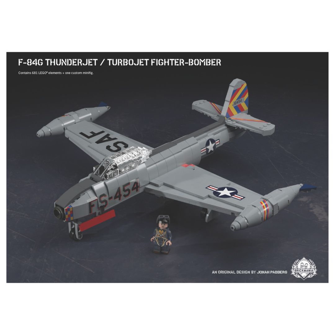 [Brickmania] Mô hình lắp ráp Lego F 84G Thunderjet Turbojet Fighter Bomber LGBM01