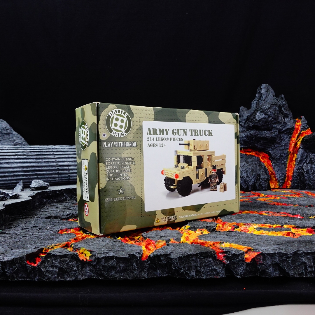 [Battle Brick] Mô hình lắp ráp Lego Army Tactical Gun Truck LGBB08