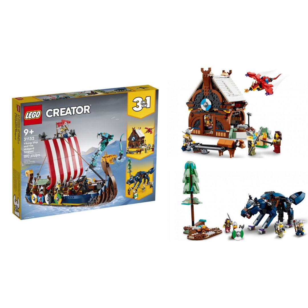 Lego] Đồ Chơi Lắp Ráp Lego Creator 3 In 1 31132 Viking Ship And The Midgard  Serpent Lgcrt02 | Gamestop.Vn