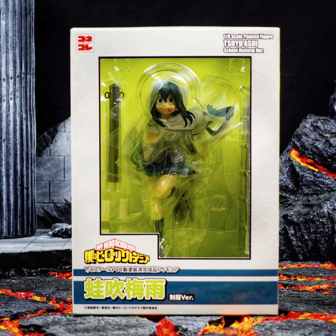 [Bellfine] Mô hình nhân vật Tsuyu Asui uniform ver connect collection 1/8 scale figure dòng My Hero Academia 20cm MHABF02