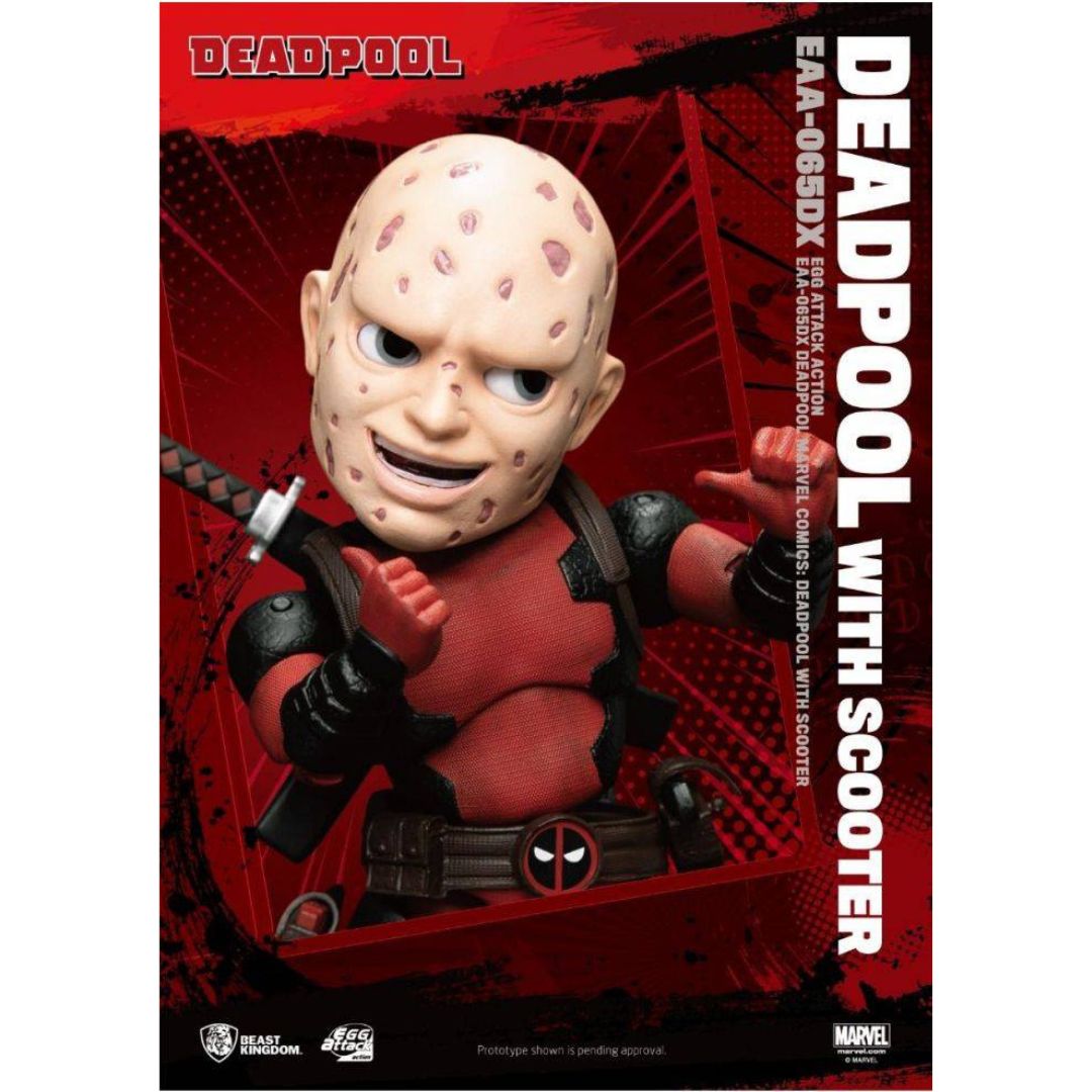 [Beast Kingdom] Mô hình Egg Attack Deadpool With Scooter Action Figure EAA 065DX dòng Marvel Multiverse MVBK01