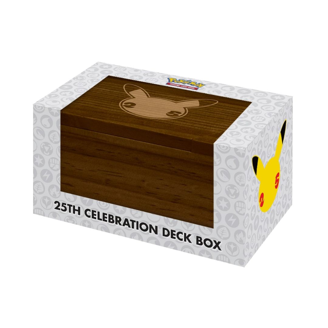 Hộp đựng bộ bài cao cấp Pokemon TCG 25th Celebration Wooden Deck Box PHUKTCG86