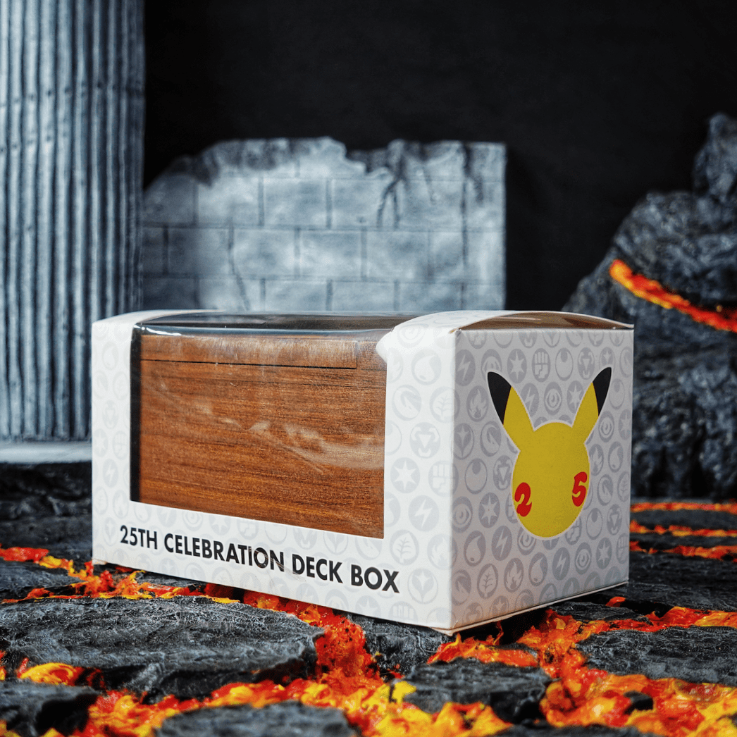 Hộp đựng bộ bài cao cấp Pokemon TCG 25th Celebration Wooden Deck Box PHUKTCG86