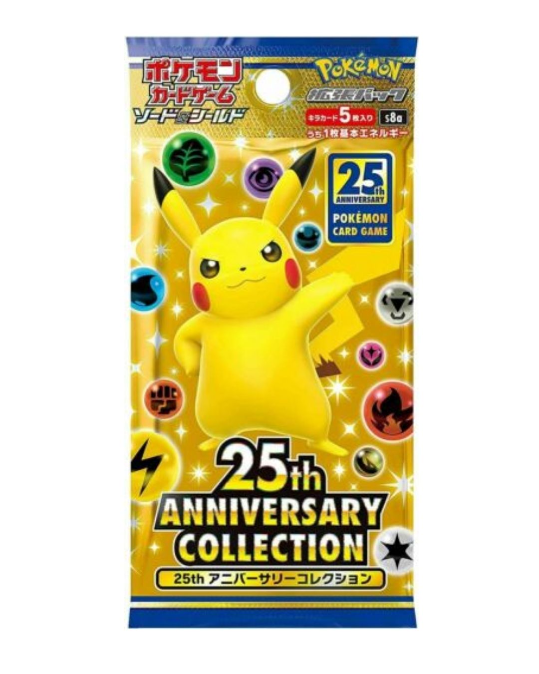 Thẻ bài Pokemon TCG S8a 25th Anniversary Collection Booster Pack phiên bản tiếng Nhật POKTCGJPBP02