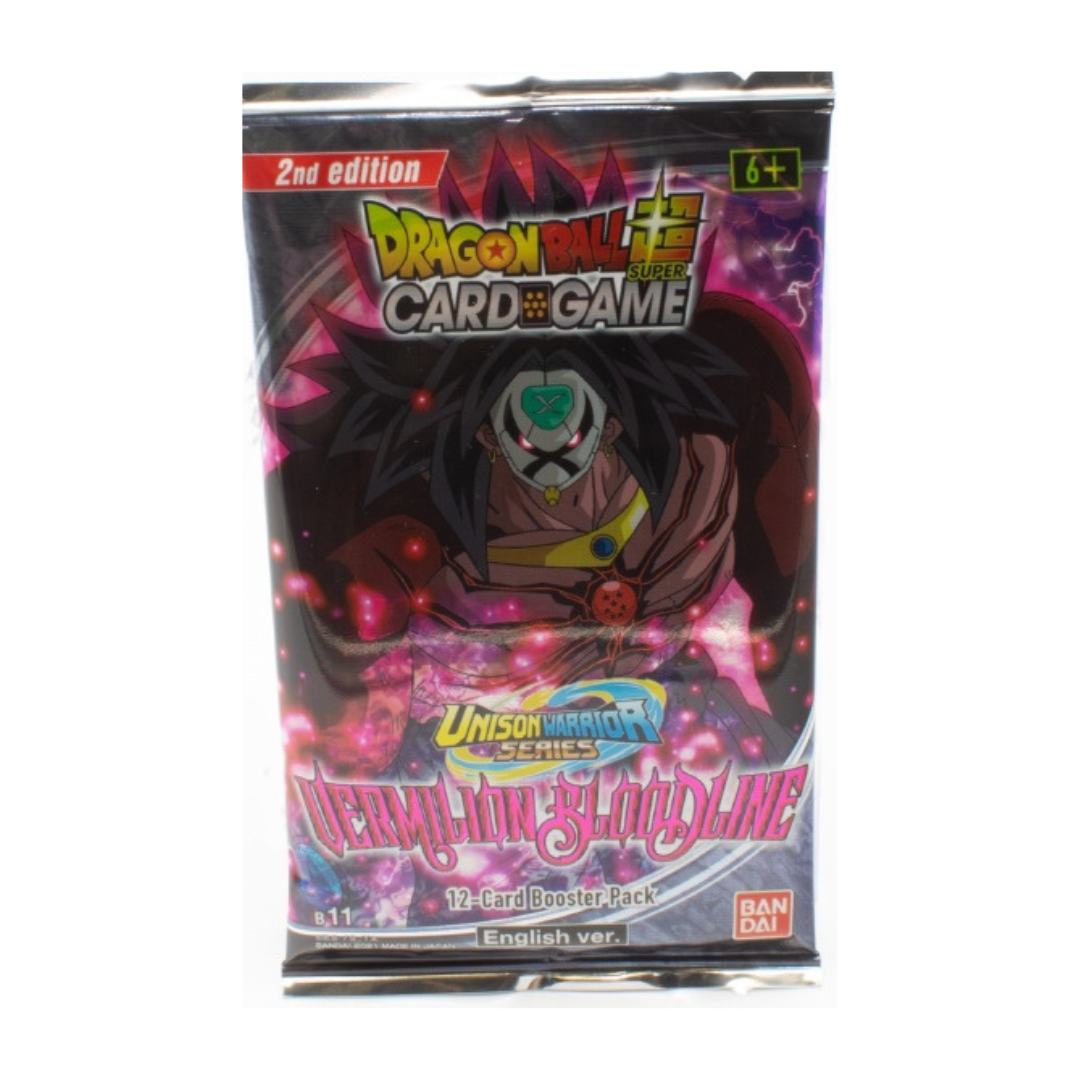 [Bandai] Thẻ bài Dragon Ball Super CCG Vermilion Bloodline Unison Warrior Series Booster Pack 2nd Edition DBS B11 phiên bản tiếng Anh DBTCGUSBP06