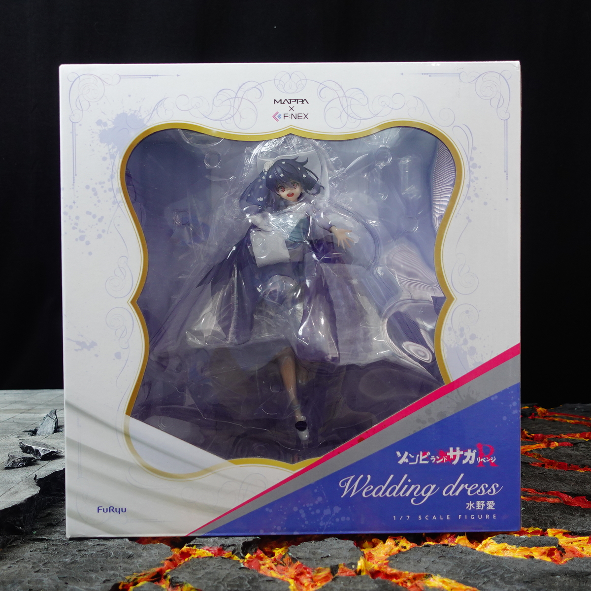 [FuRyu, Mappa] Mô hình F Nex Mizuno Ai Wedding Dress dòng Zombie Land Saga 1/7 scale figure nguồn Nhật 24cm ZLSFR02