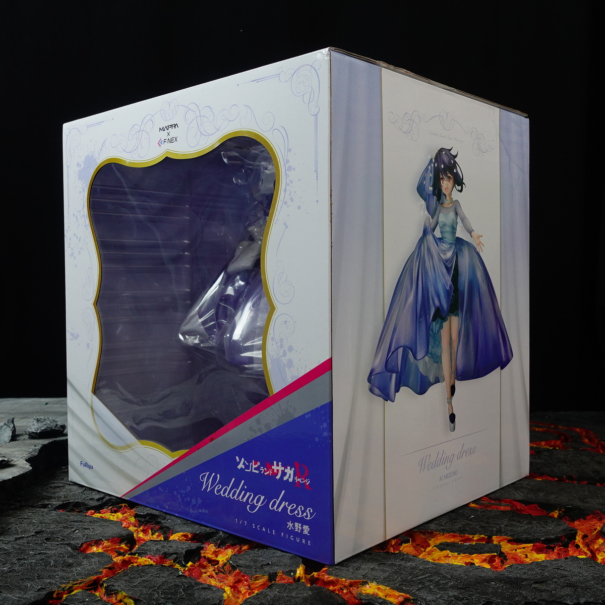 [FuRyu, Mappa] Mô hình F Nex Mizuno Ai Wedding Dress dòng Zombie Land Saga 1/7 scale figure nguồn Nhật 24cm ZLSFR02