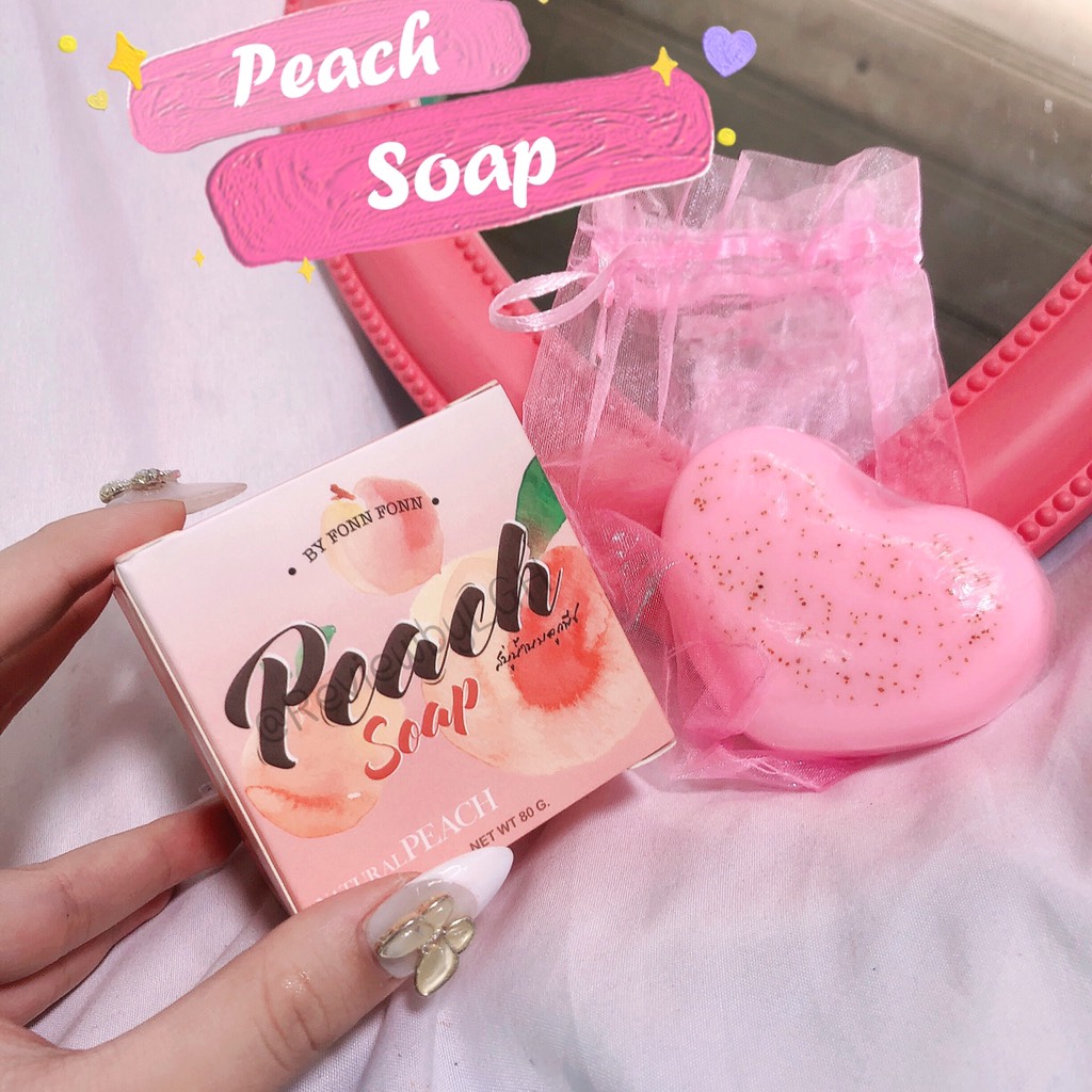 Peach Soap - Xà Phòng Tắm Trắng Da Body Trái Đào Thái Lan