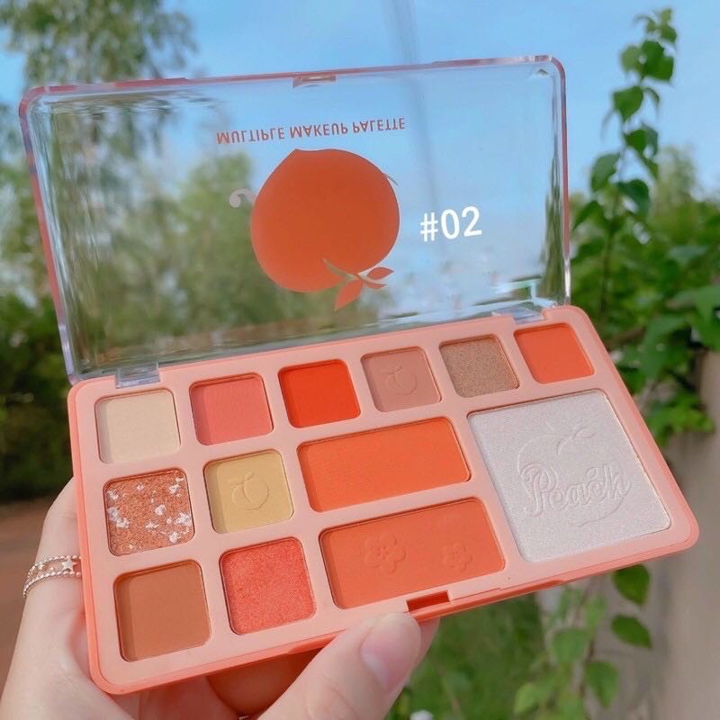 [Hcm]Phấn Mắt Đào Peach 13 Ô Kissbeauty Thái Lan