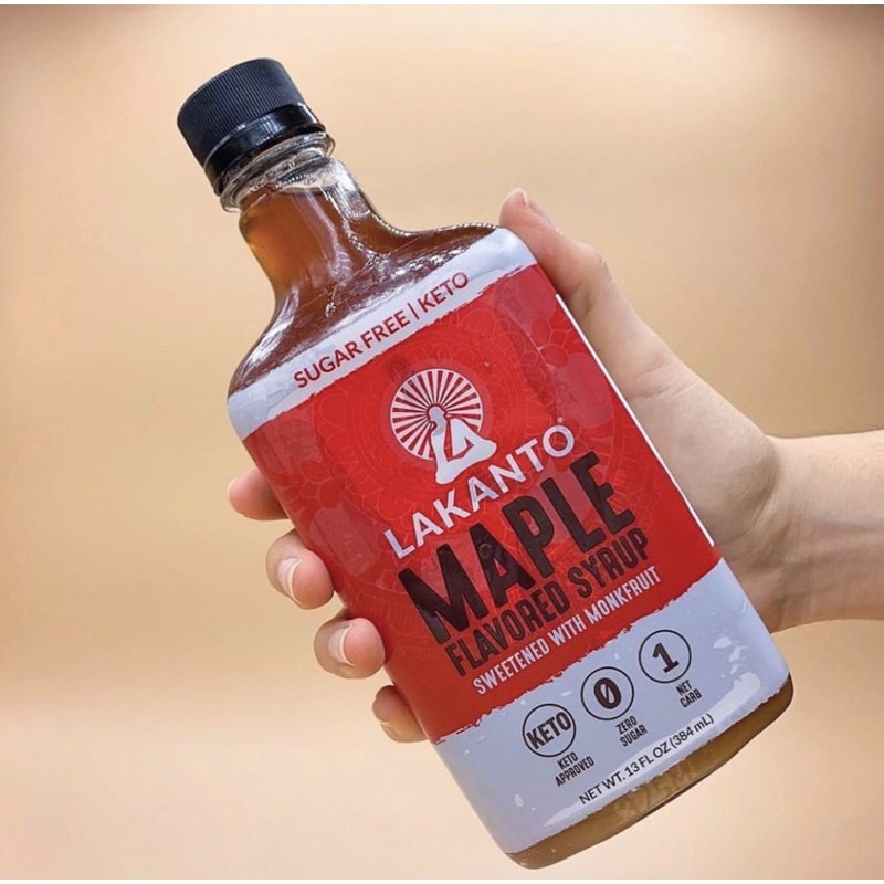 [Siro Không Đường] Syrup Lá phong(Maple) không đường ít calo Lakanto(Keto, Eat Clean, Lowcarb, Tiểu đường)