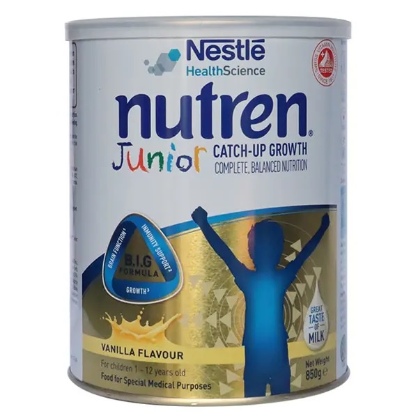 Sữa tăng cân Nutren Junior Thụy Sĩ vị vani 850g