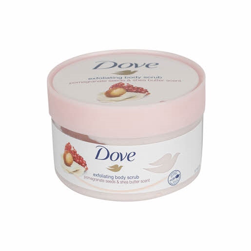 Tẩy da chết Body Dove Creme-Dusch-Peeling Hương Lựu & Bơ