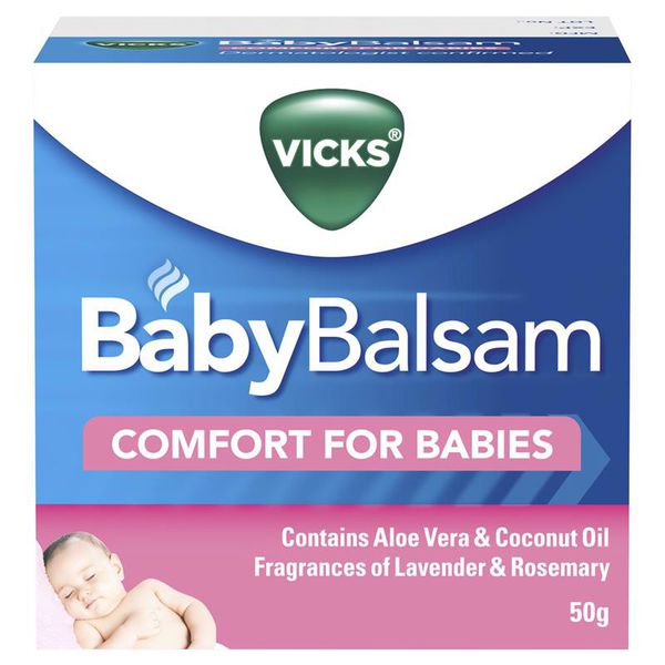 Dầu bôi ấm ngực Vicks Baby Balsams 50g Úc