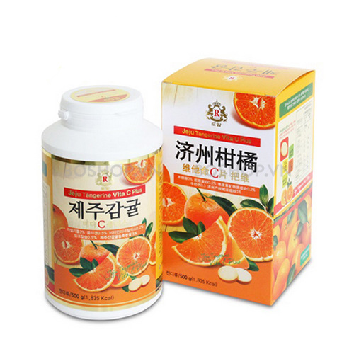 Kẹo Ngậm Vitamin C Jeju Tangerine Vita C Plus 500g