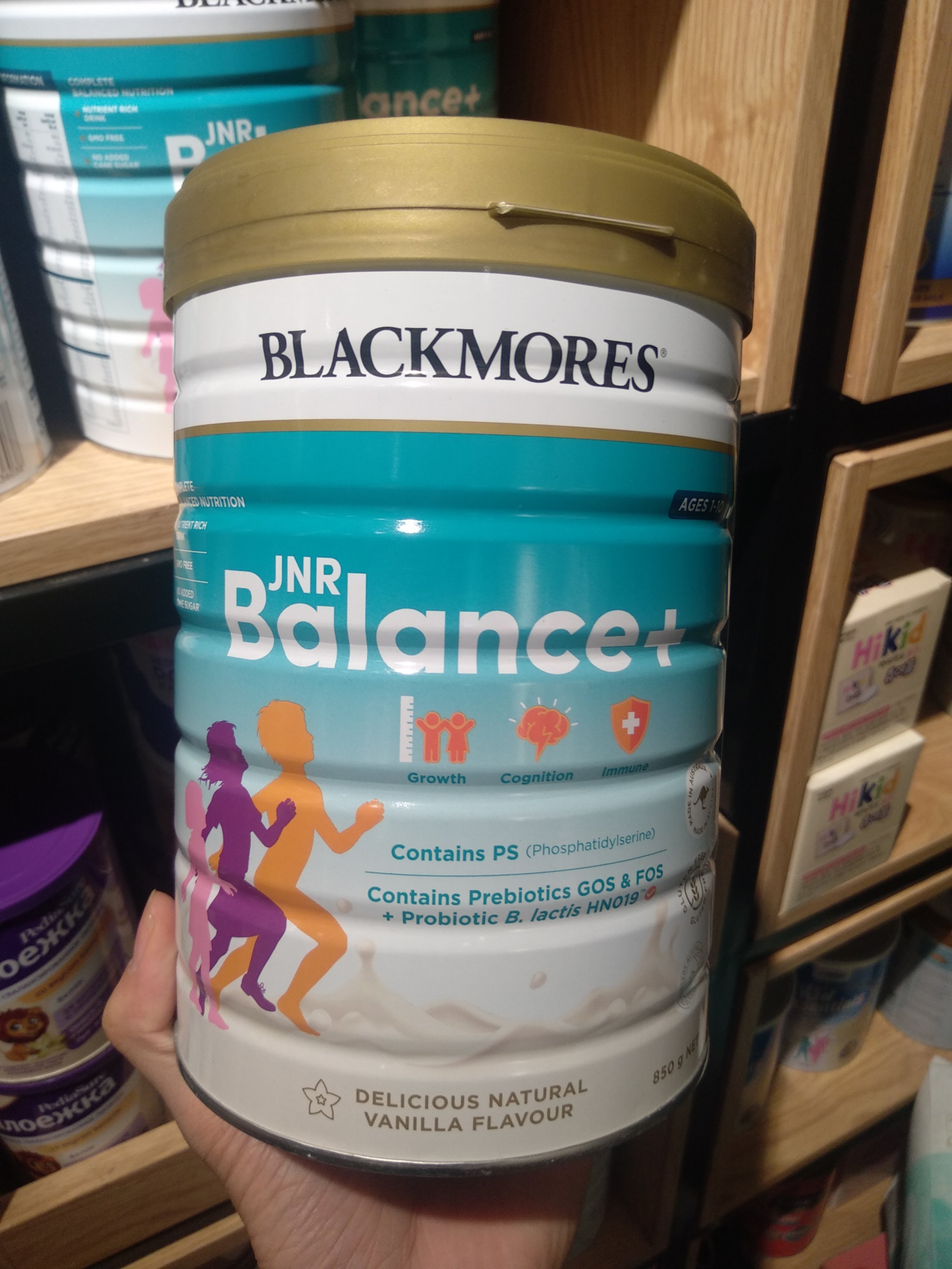 Sữa cao năng lượng Blackmore JNR Balance+ lon To 850Gr