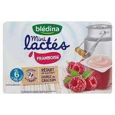 Sữa chua Bledina Mini Lactes 6m+ vị mâm xôi