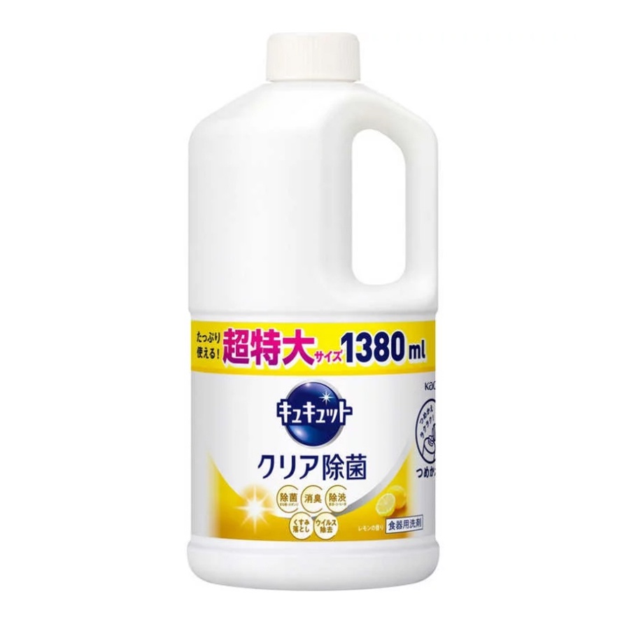 Nước Rửa Bát Kao ko mùi Diệt khuẩn 1380ml Nhật Bản