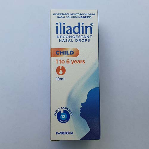Thuốc Nhỏ Mũi Iliadin 0.025% Child 10ml nhãn vàng cam Cho Bé Từ 1-6 Tuổi