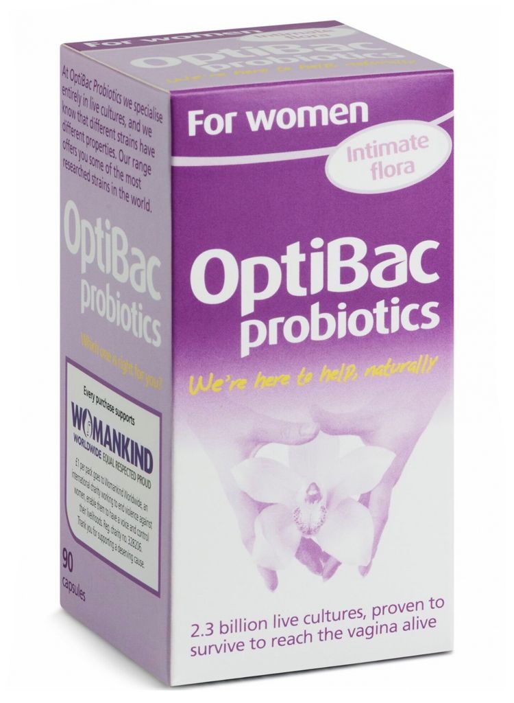 Men Vi Sinh Phụ Khoa OptiBac Probiotics Tím 90v