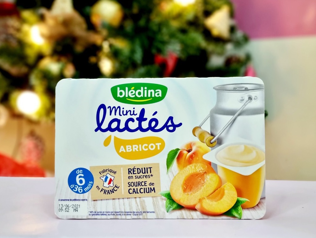 Sữa chua Bledina Mini Lactes 6m+ vị mơ