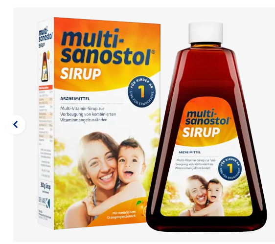 Siro Multi-Sanostol Sirup Bổ Sung Vitamin Tổng Hợp Số 1 300g