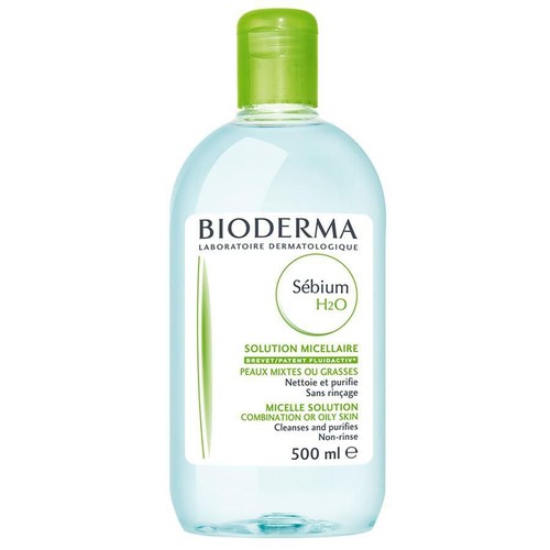 Nước Tẩy Trang Bioderma Sebium H2O nhãn xanh (da mụn-dầu) 500ml