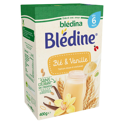 Bột lắc sữa Bledina 6m+ vị vani ngũ cốc