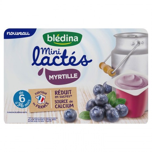 Sữa chua Bledina Mini Lactes 6m+ vị việt quất
