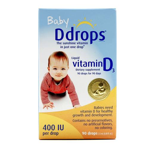 Vitamin Baby Ddrops D3 Liquid Mỹ 400IU