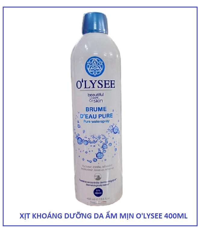 Xịt Khoáng Dưỡng Da O'Lysee Brume D'eau Pure Waterspray Pháp 400ml