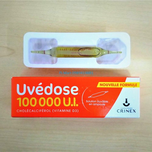 Vitamin D3 Uvedose Liều Cao 100.000 U.I.
