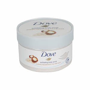 Tẩy Da Chết Toàn Thân Dove Creme-Dusch-Peeling Macadamia & Reismilch 225ml