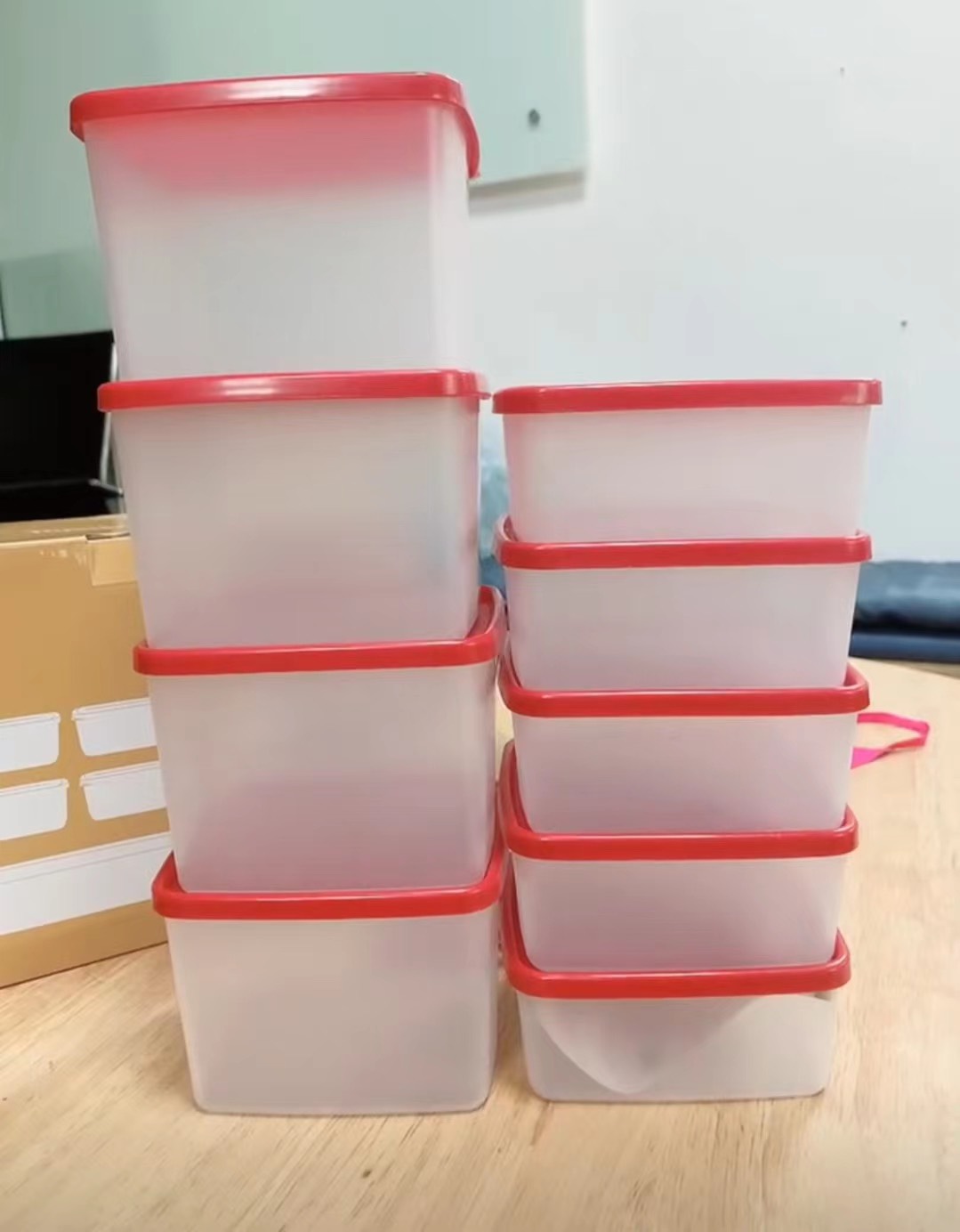 Bộ hộp Tupper ware ngăn mát 9 món