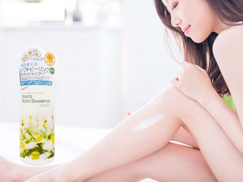 Sữa tắm Manis White Body Shampoo trắng da 450ml Hoa Cúc | Larissa Mart