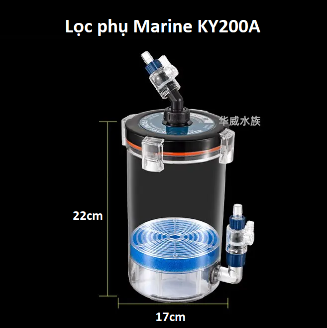 Lọc phụ Marine KY 200A (đường kính nắp 17cm, cao 22cm) - Fi12