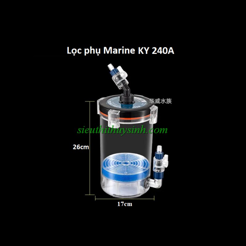 Lọc phụ Marine KY 240A (đường kính nắp 17cm, cao 26cm) - Fi12