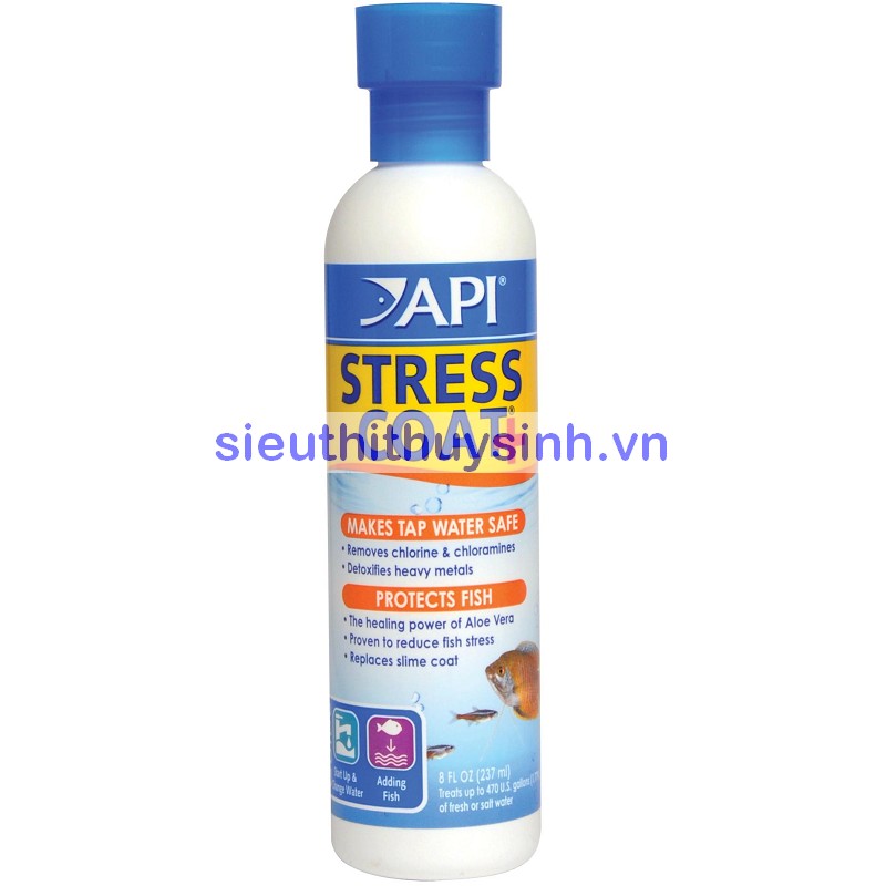 API Stresscoat (khử độc nước, giảm stress cho cá) - 237ml
