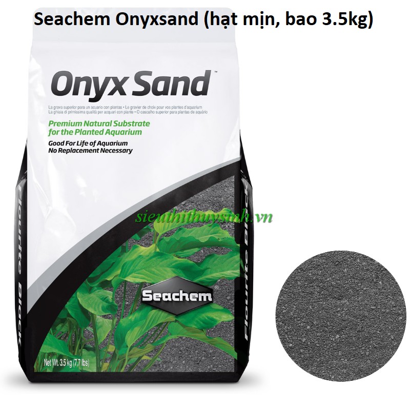 Phân nền Seachem Onyx chuyên nuôi tép sula - Onyxsand (hạt mịn 3.5kg)