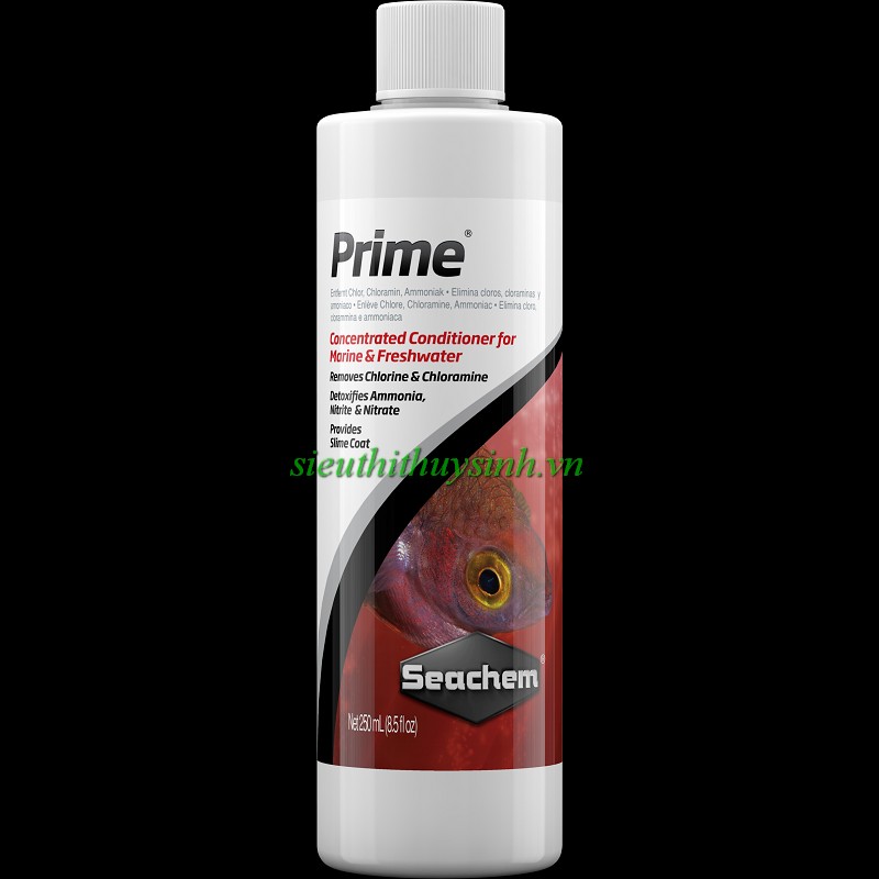 Khử độc nước hồ cá Seachem Prime - 250ml