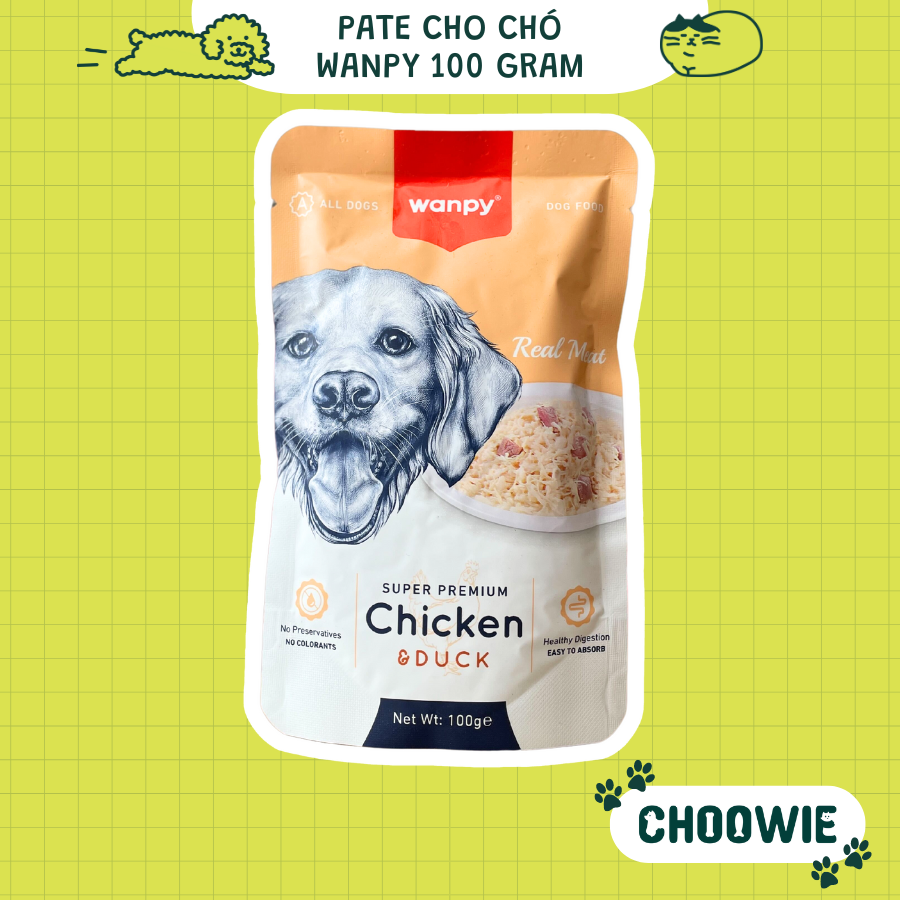 [CHÓ] Pate Wanpy cho CHÓ 100 gram - Gà - XD