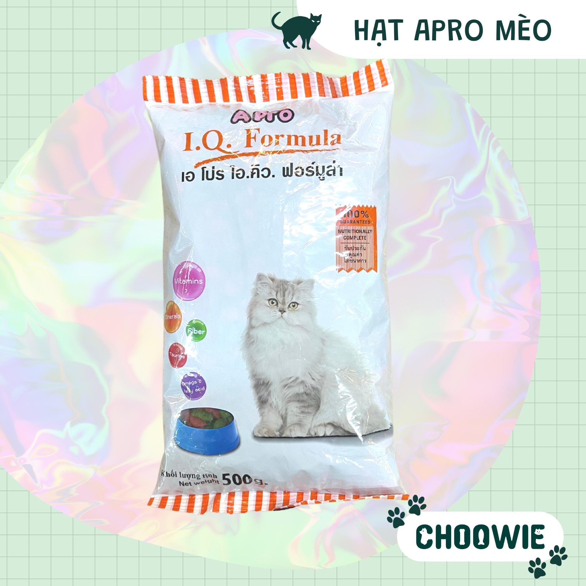 Hạt cho mèo Apro IQ Formular Mèo 500 gram