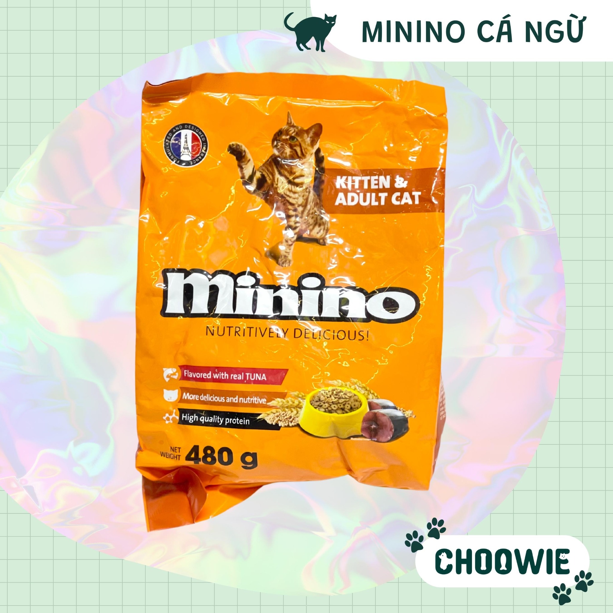 Hạt cho mèo Minino vị cá ngừ