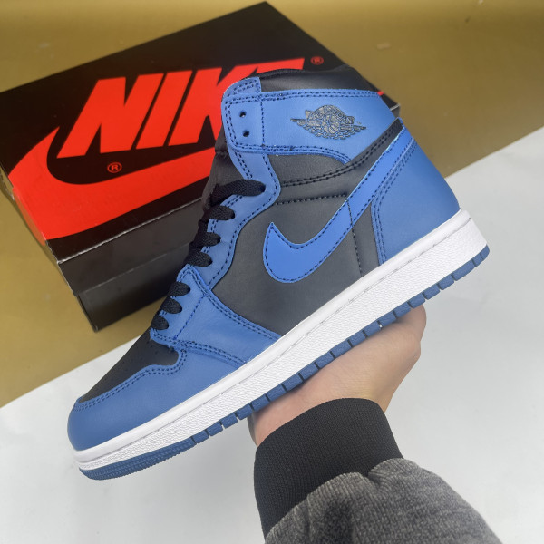 Giày Nike Air Jordan 1 Retro High OG Dark Marina Blue, JD1 Cao Đen Xanh Biển