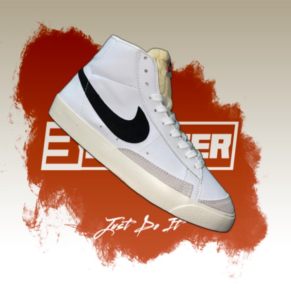 [B] Giày Nike Blazer Mid 77 Vintage White Black, Blazer Cao Trắng Đen; Fullbox, Full Phụ Kiện -  giày thể thao chất lượng