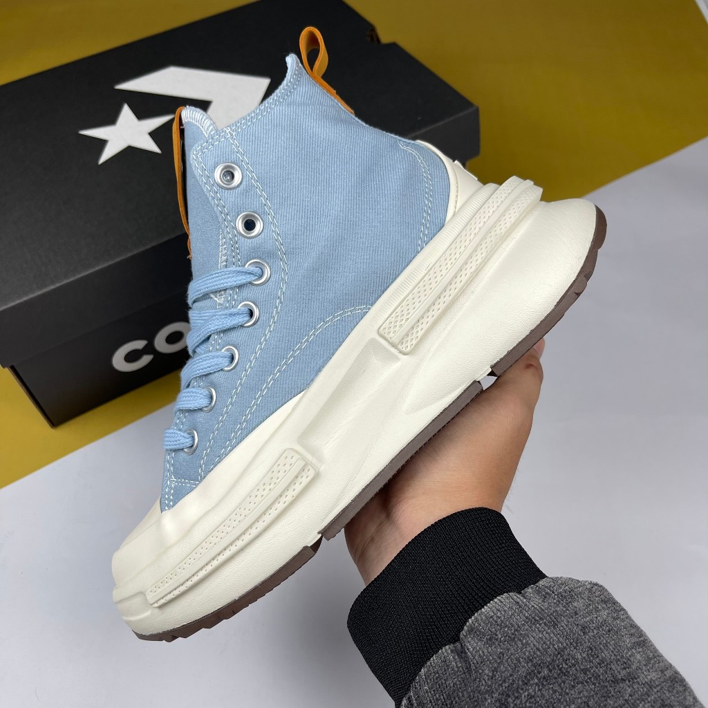Giày Converse Run Star Legacy CX Denim High Ocean Retreat Cổ Cao Xanh Biển Nhạt Đế Rộng [S]