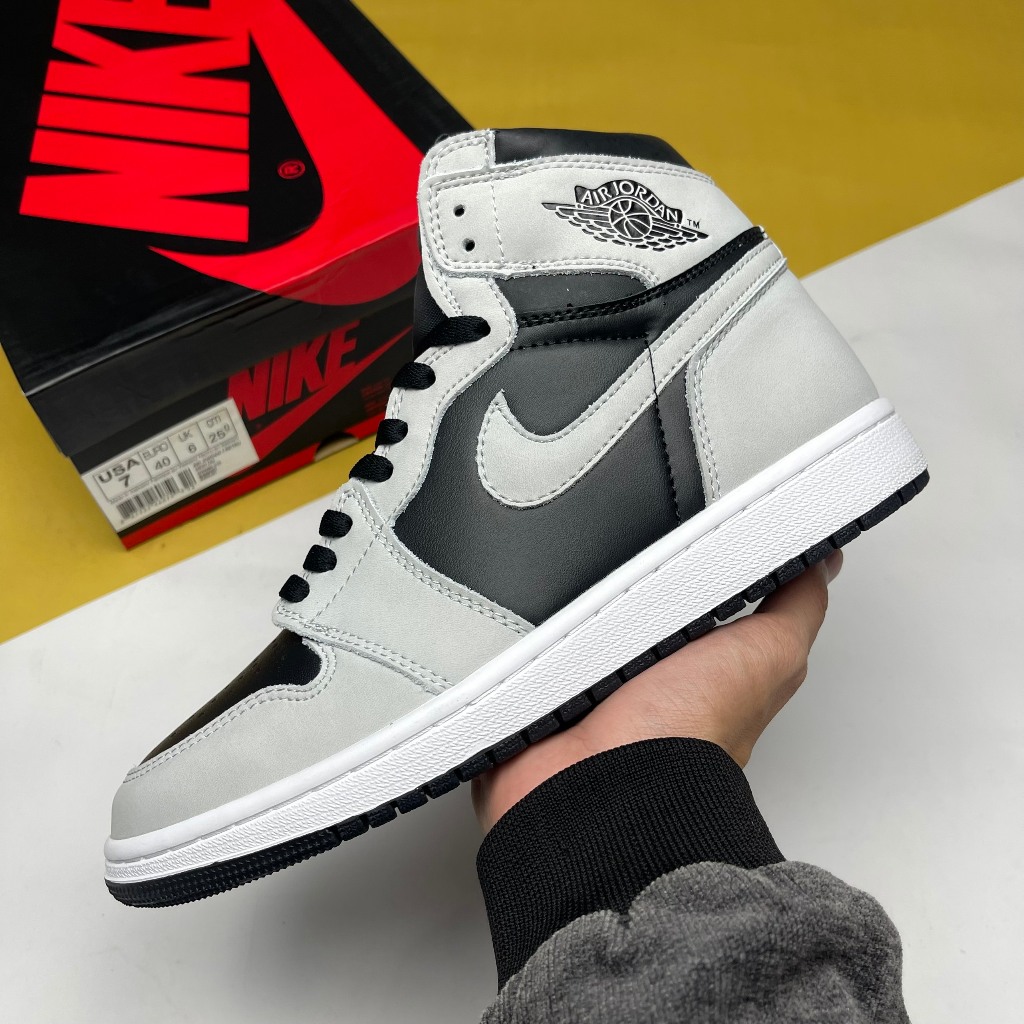 Giày Nike Air Jordan 1 Retro High OG GS Shadow 2.0, JD1 Cao Xám Đen [S]