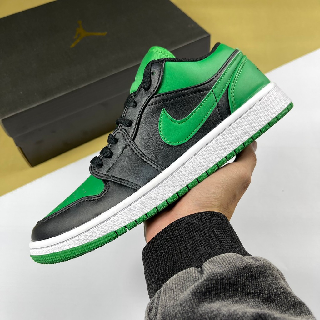 Giày Nike Air Jordan 1 Low Lucky Green, JD1 Thấp Xanh Lá Đen [S] - Nike giày thể thao chất lượng