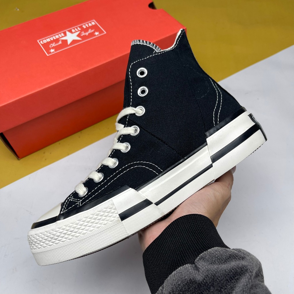 Giày Converse Chuck Taylor All Star 70 Plus Black Cao Đen Đế Ghép [S]
