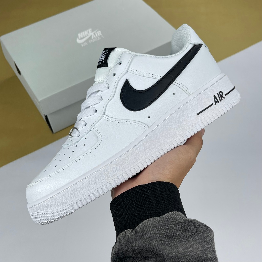Giày Nike Air Force 1 Low White Black, AF1 Trắng Móc Đen