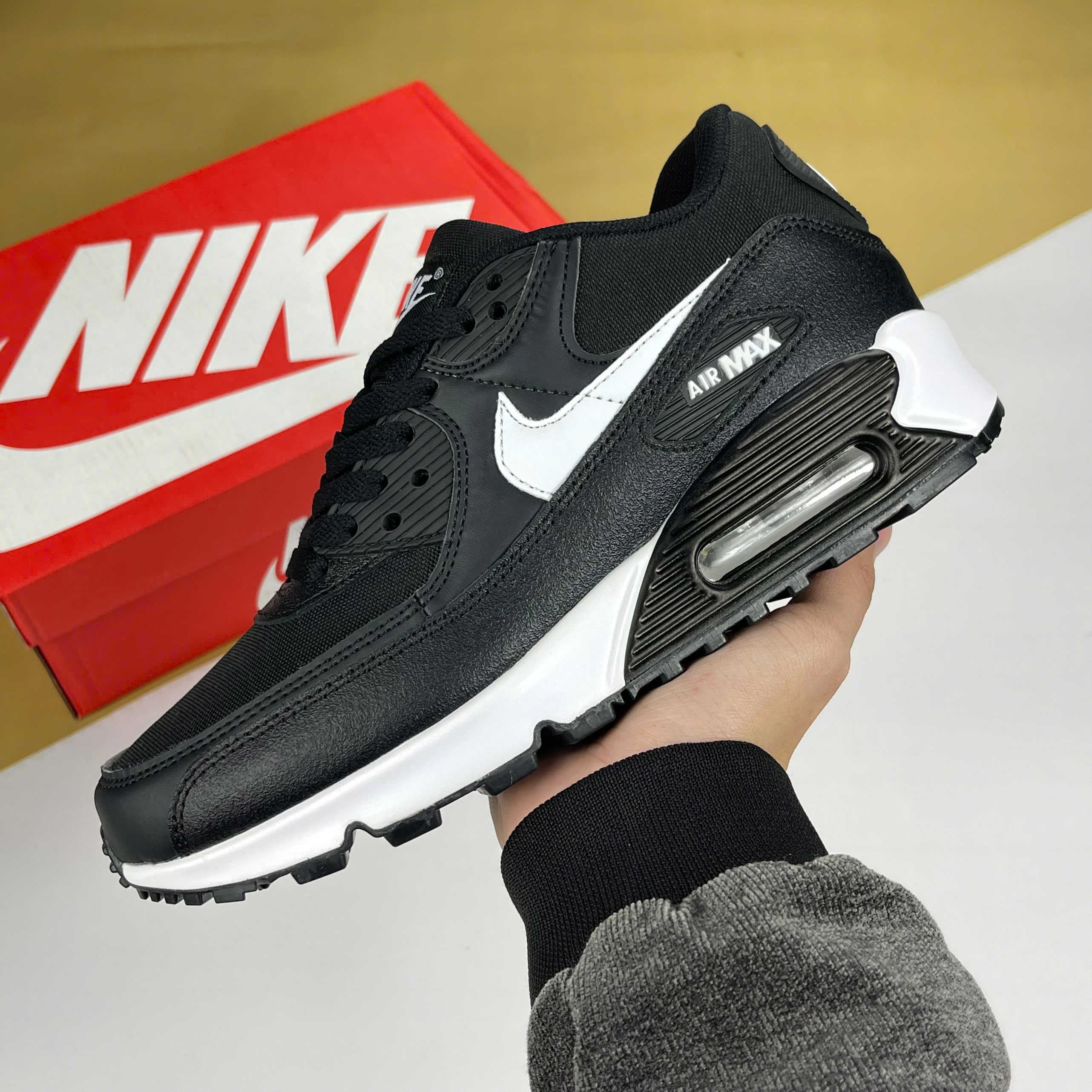Giày Nike Air Max 90 Black White Đen Trắng